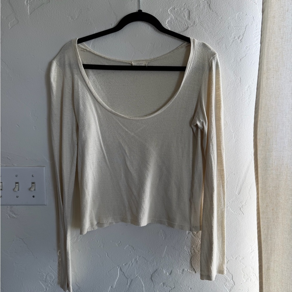 OZMA - scoop neck tee, M